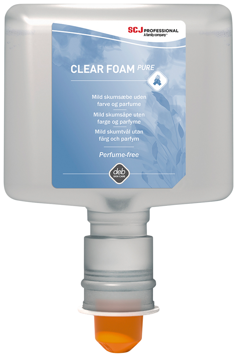 TVÅL SKUM CLEAR FOAM PURE DEB 1,2L