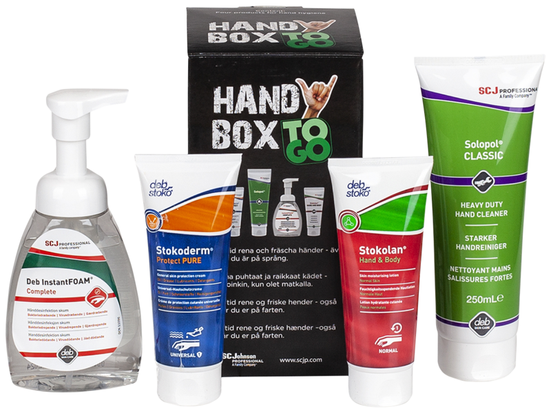 HYGIENARTIKLAR KAMPANJ SCJ HANDYBOX TO GO