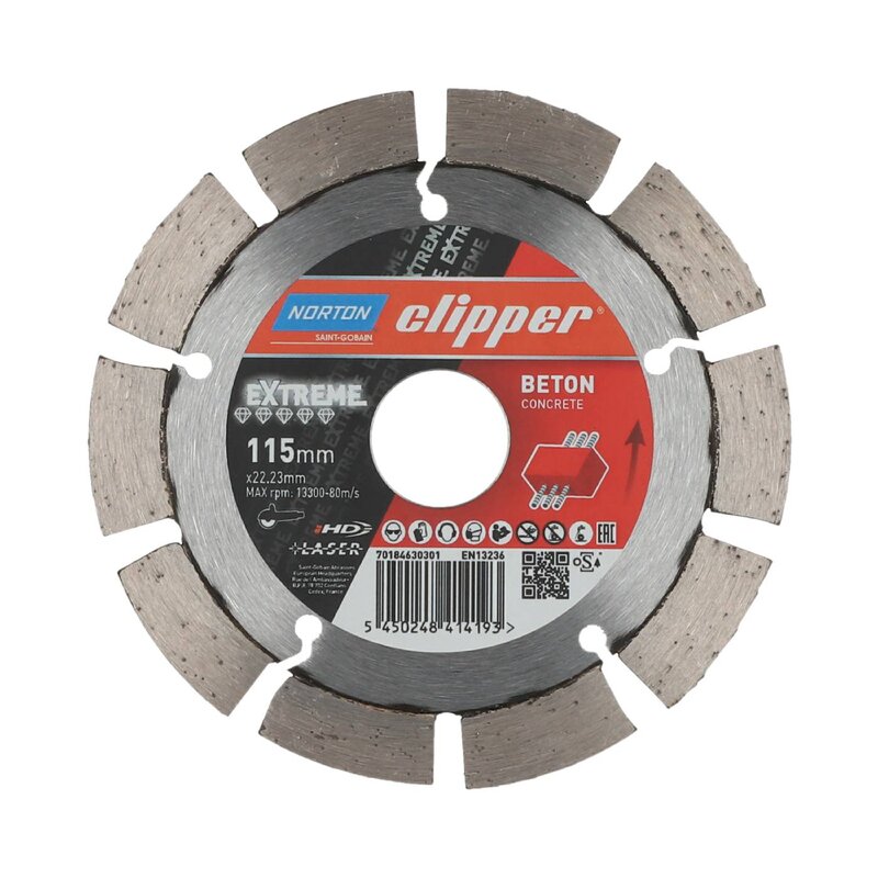 DIAMANTKLINGA CLIPPER EXTREME BETON 125X22,23