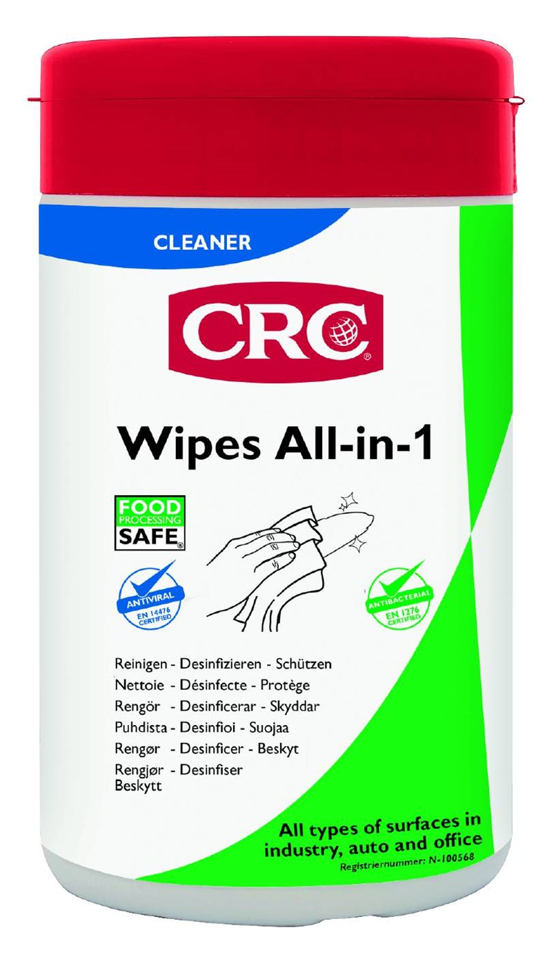 RENGÖRING WIPES ALL IN ONE ANTIBAKTERIELL CRC 50ST