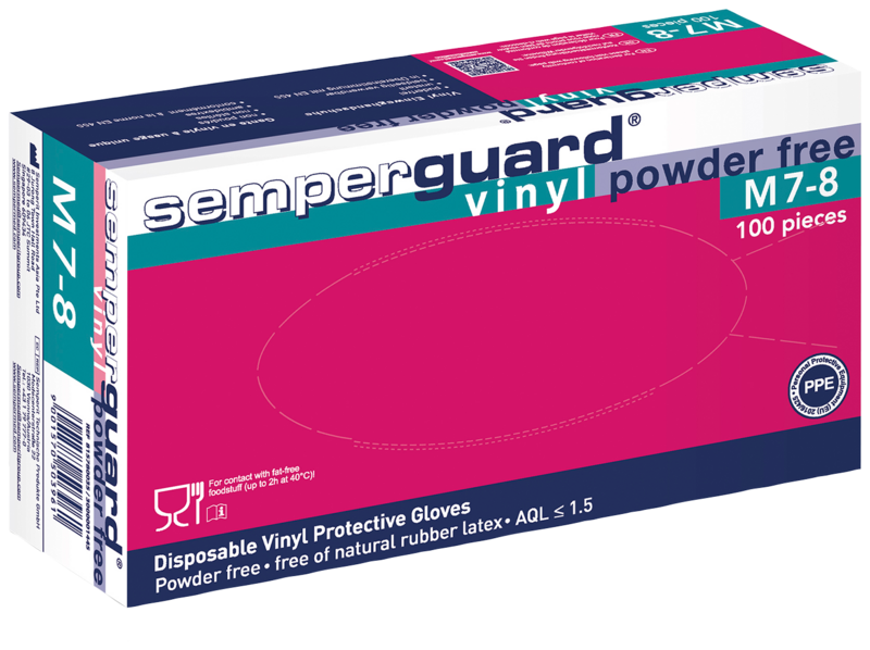 HANDSKE SEMPERGUARD VINYL PUDERFRI SEMPERIT 7