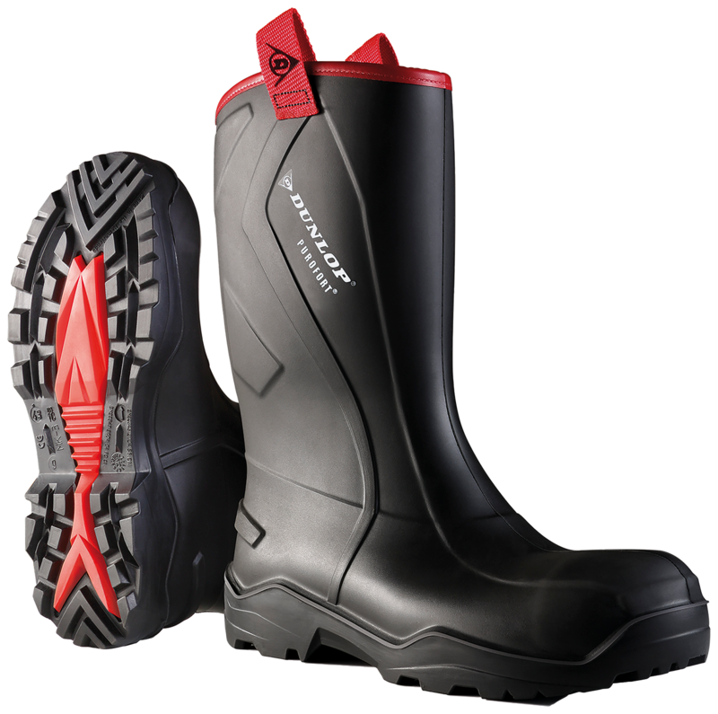 SKYDDSSTÖVEL RUGGED C762043 DUNLOP PUROFORT PLUS SVART 39